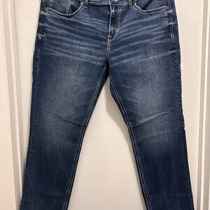 BKE Men's Straight Blue Jeans